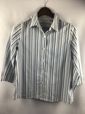 Women’s Studio Works striped button down blouse size small
